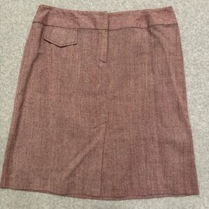 O.M.G. Collection Womens Size 16 Maroon Textured Pencil Skirt Knee Length